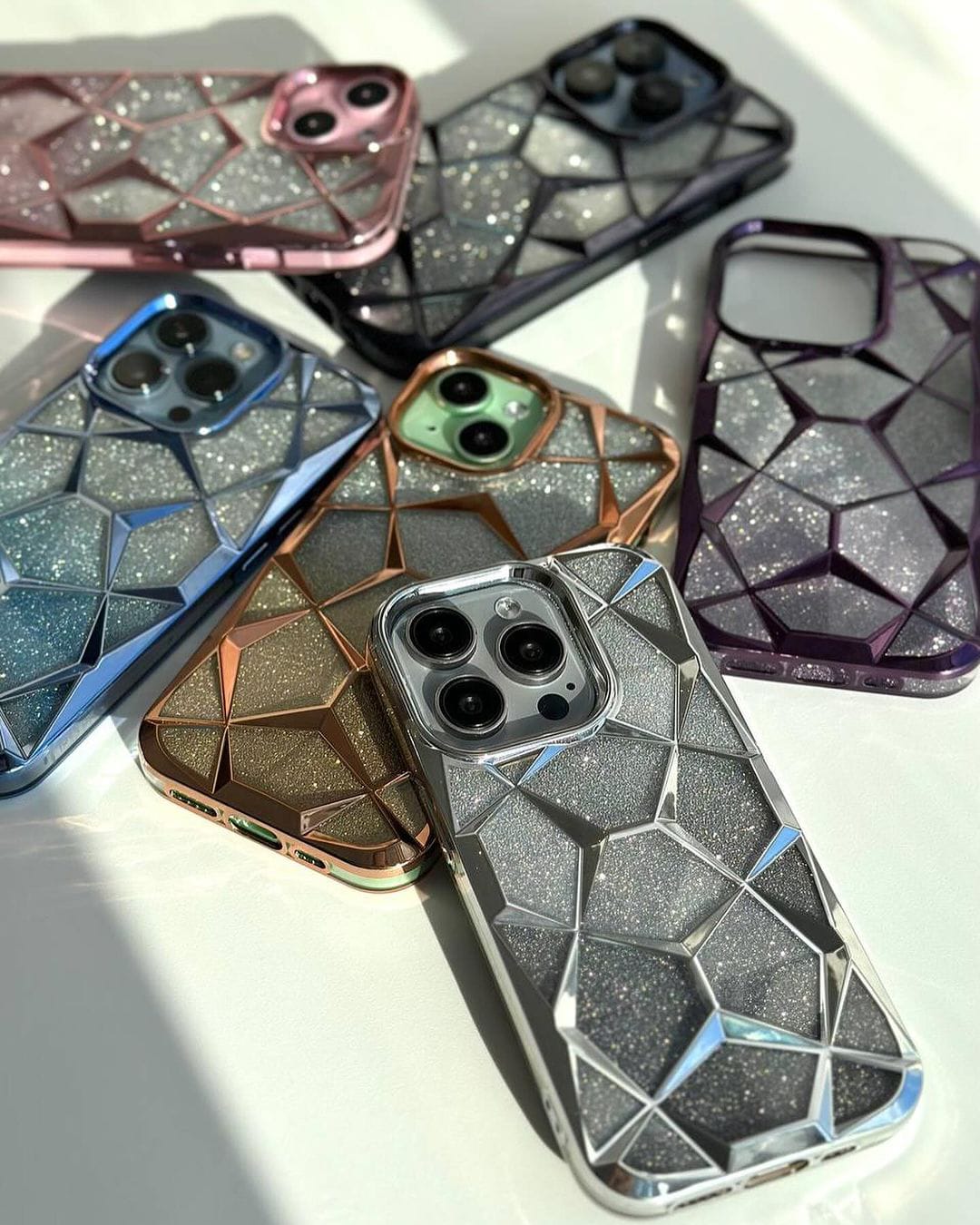 New Diamond 3D 2-In-1 Pattern Shimmer Case! π