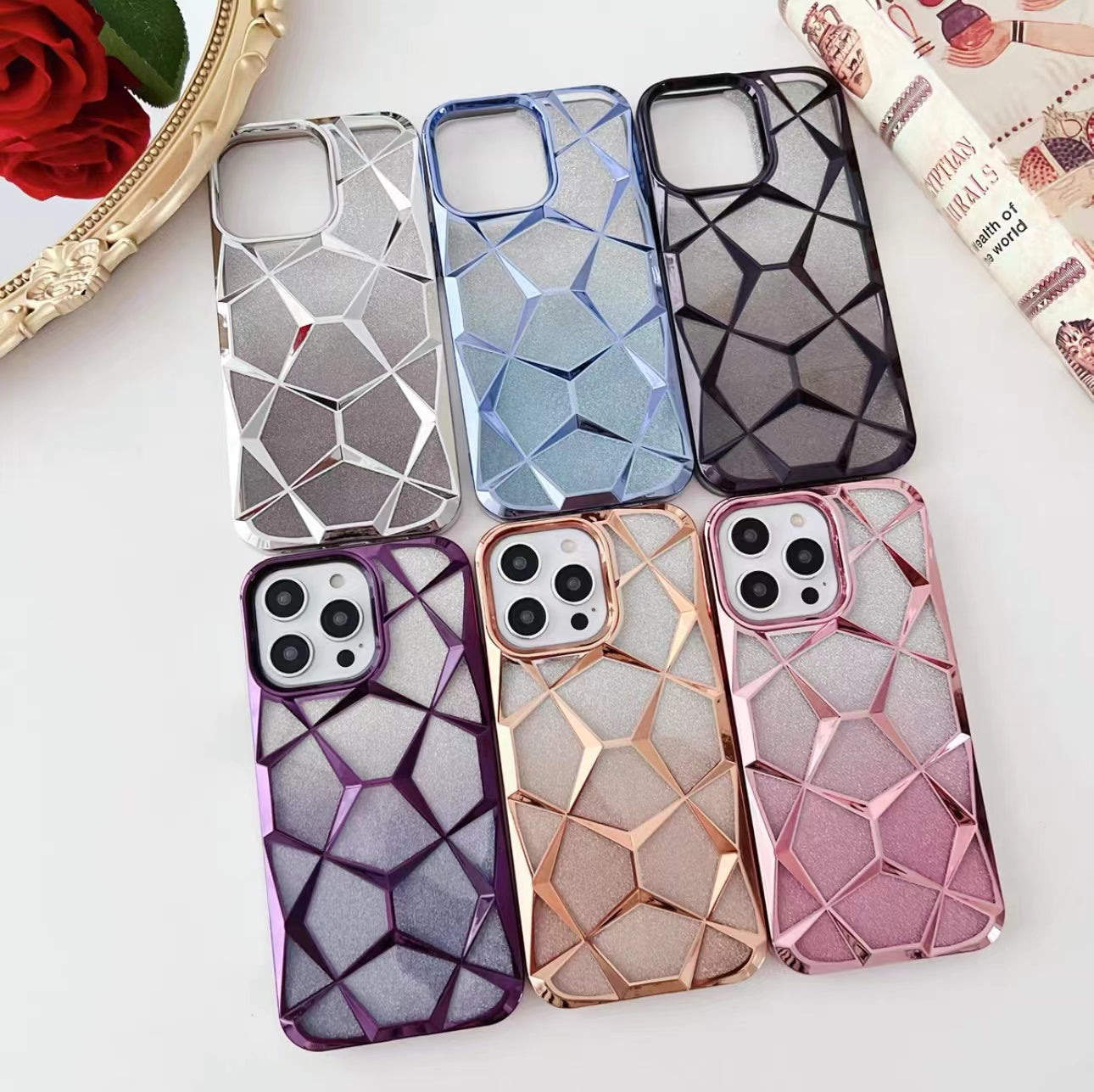 New Diamond 3D 2-In-1 Pattern Shimmer Case! 💎