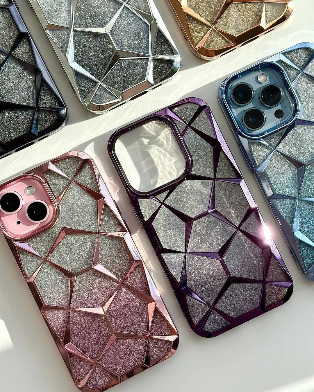 New Diamond 3D 2-In-1 Pattern Shimmer Case! π