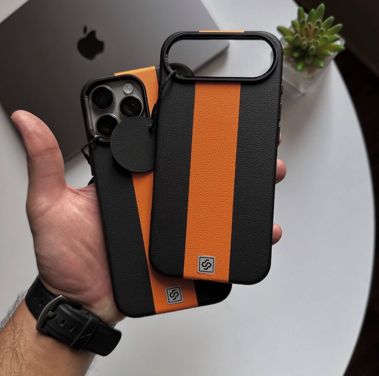 Souvette Dual Tone Branded Leather Case ®️