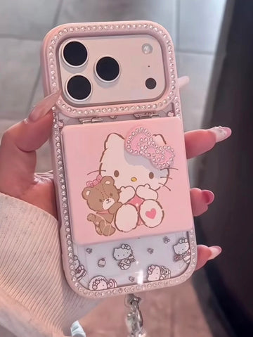 Hello Kitty Mirror Diamond Studded Case