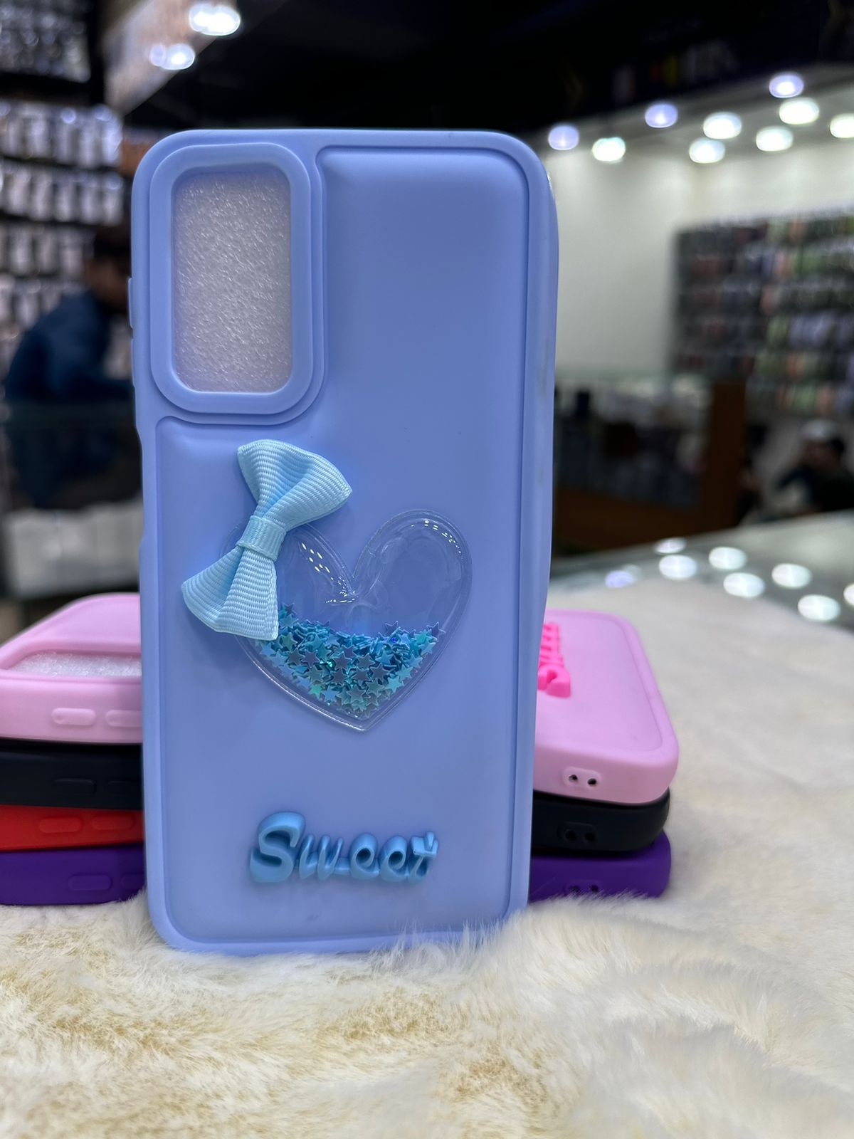 New Sweet Heart Glitter Silicone Case! ✨