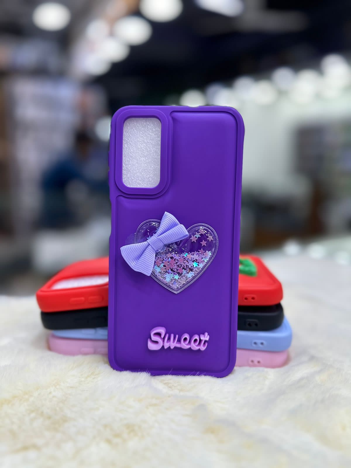 New Sweet Heart Glitter Silicone Case! ✨