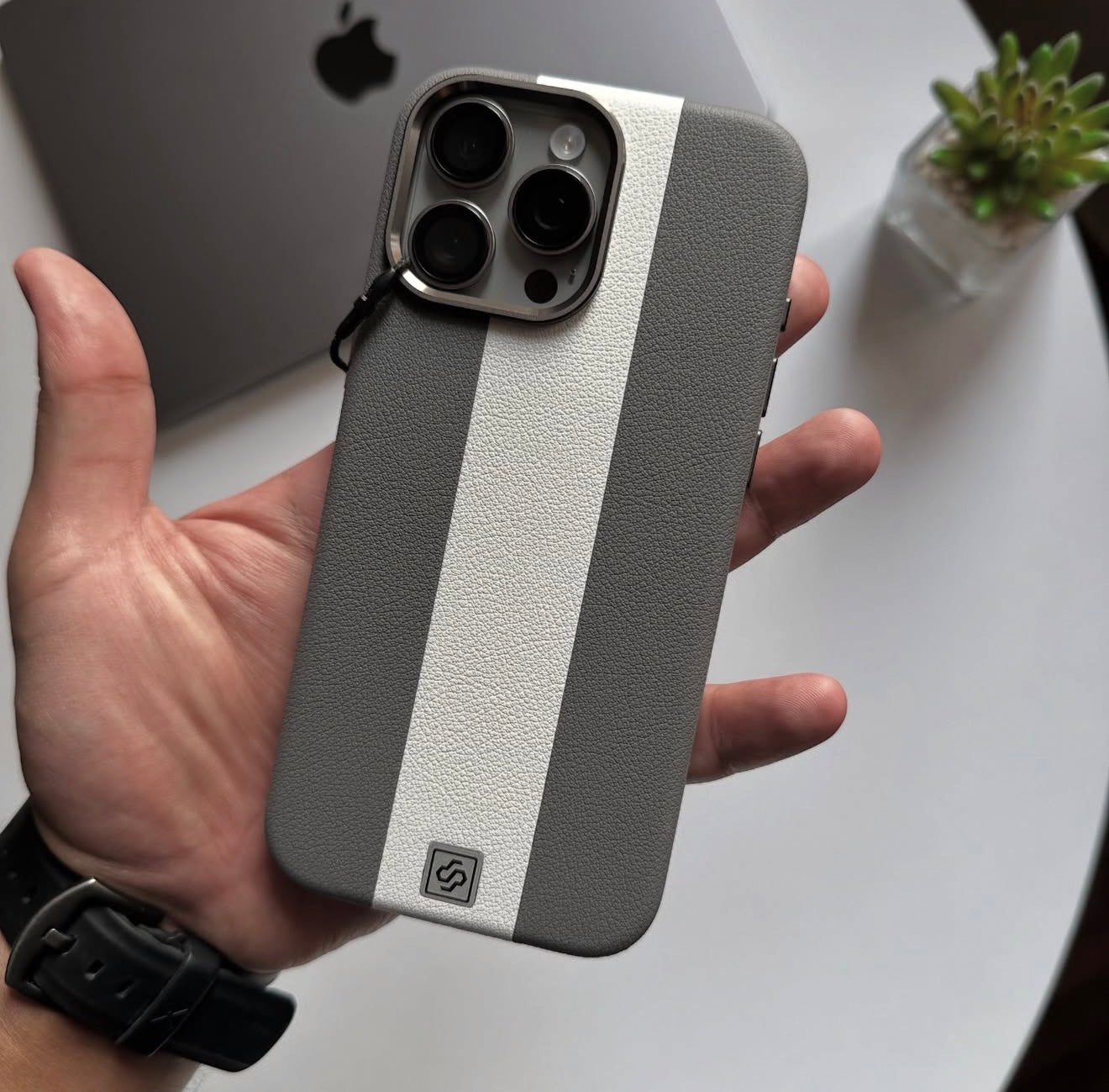 Souvette Dual Tone Branded Leather Case ®️