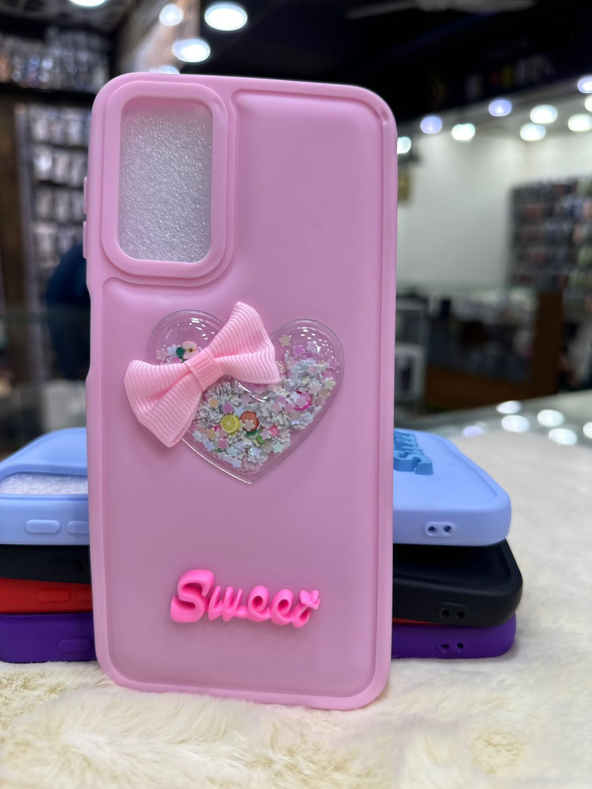 New Sweet Heart Glitter Silicone Case! ✨