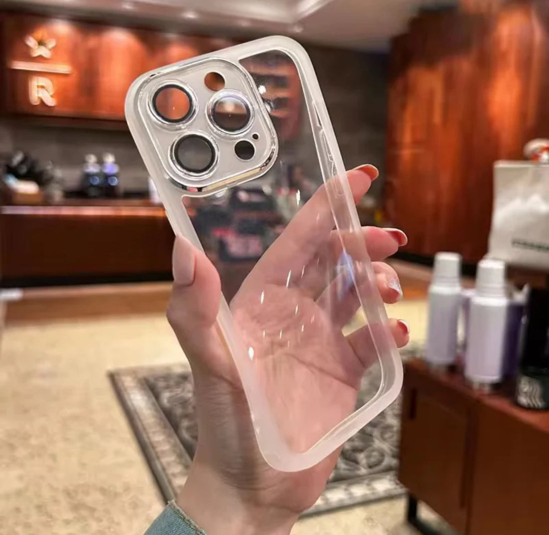 New Clear Back Transparent Silicone Luxury Case