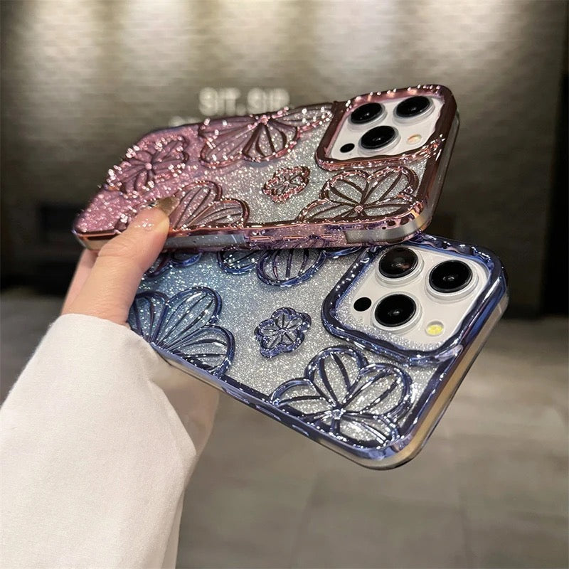 New Flower Shimmer 3D Case