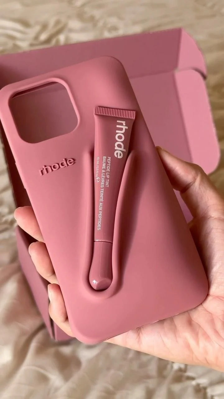 New Original Rhodes LipGloss 💄 Silicone Case With Box 🩶