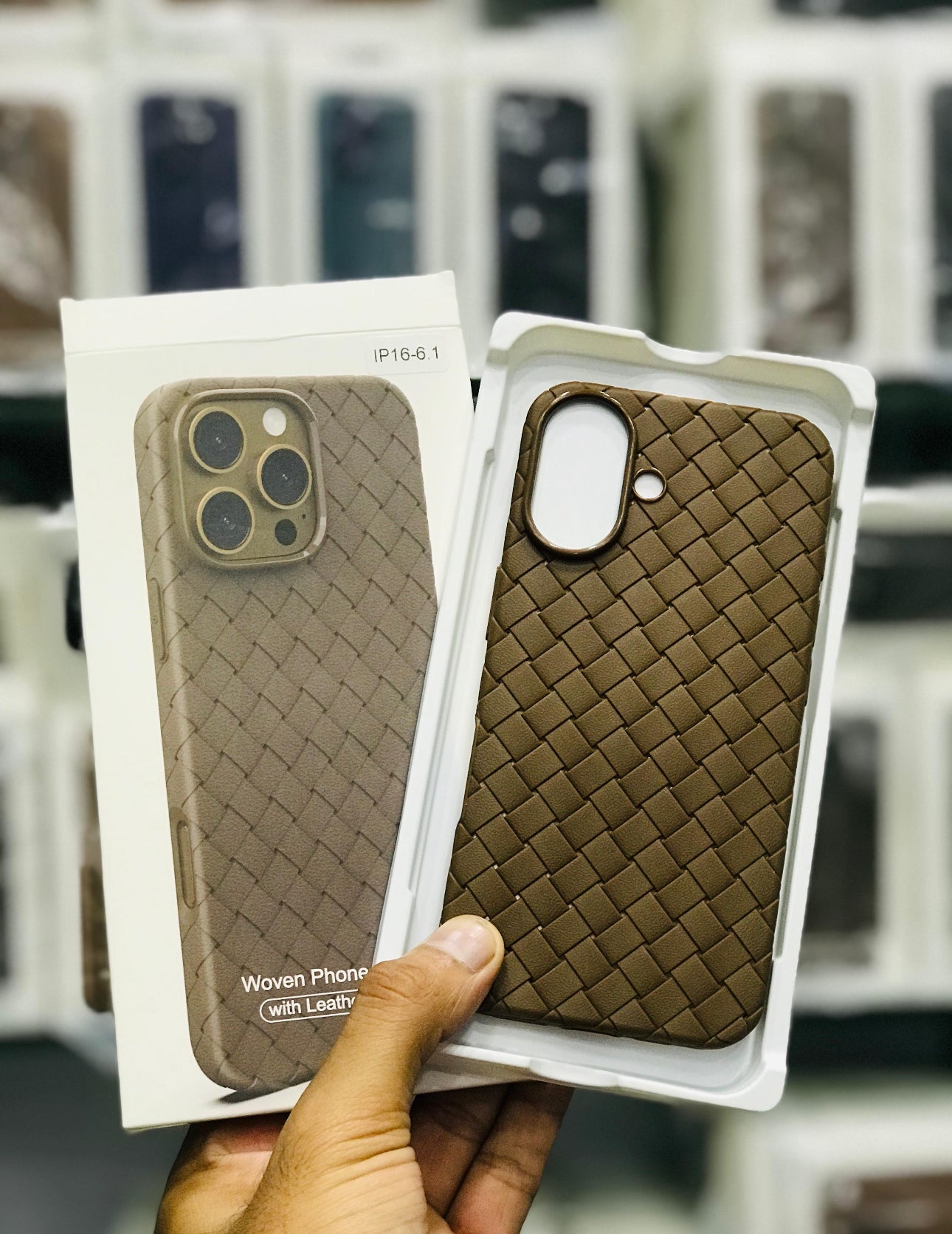 iPhone Leather WOVEN PHONE CASE