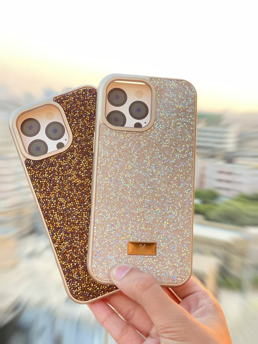 Desert Titanium Swarovski Rhinestones Glitter Case