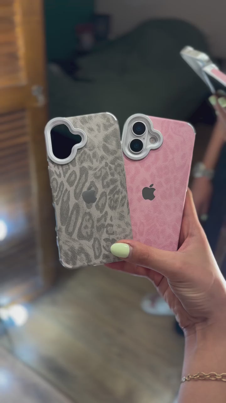 New Luxe Leapords Leather Feel Case