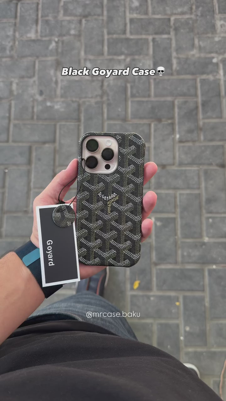 Goyard Leather-Feel Fabric Case