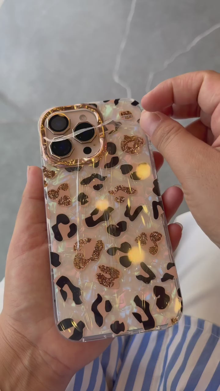 Cheetah Laser Marble Case 🐆💎