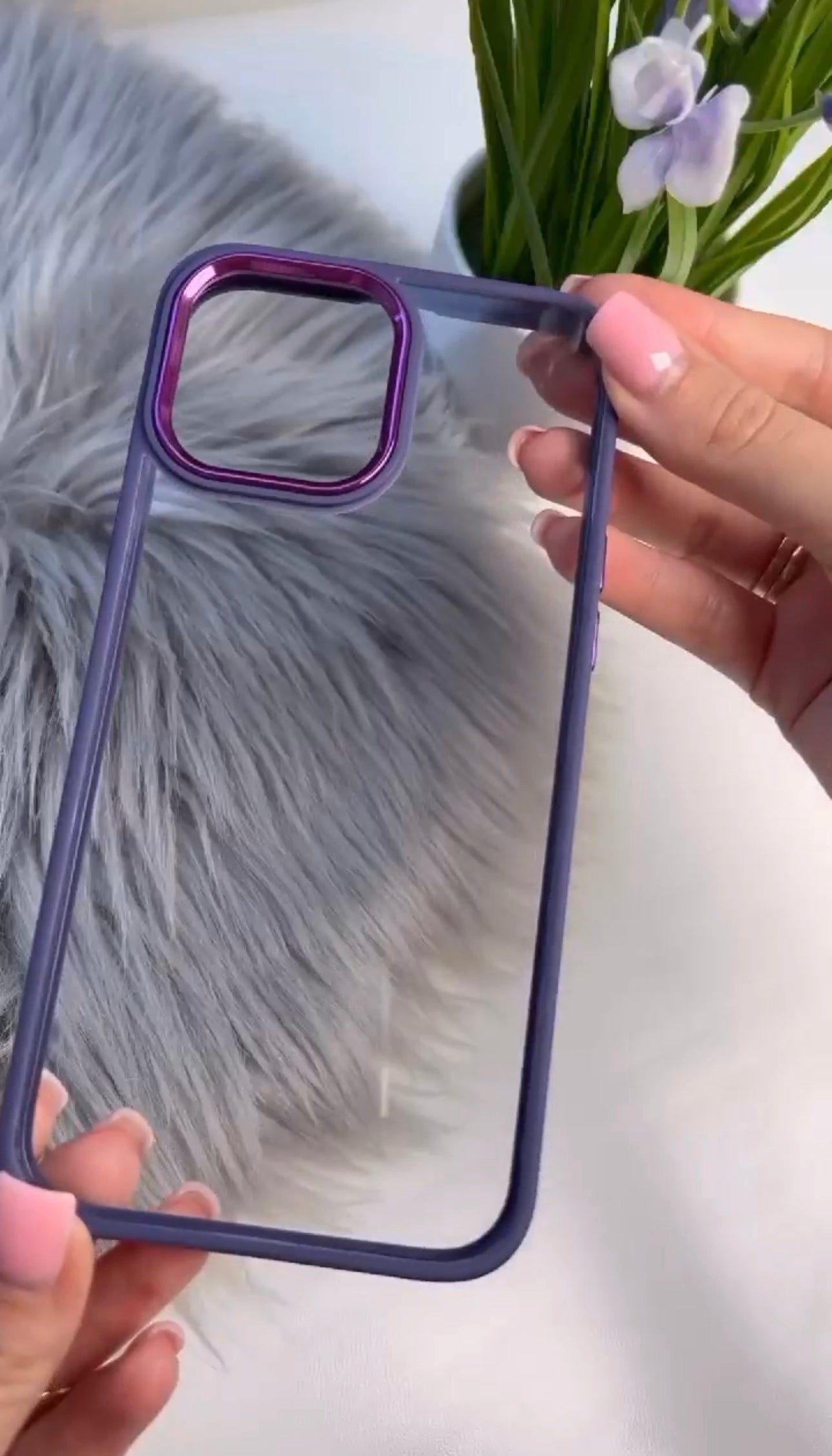 Deep Purple Rubber Border HighCase