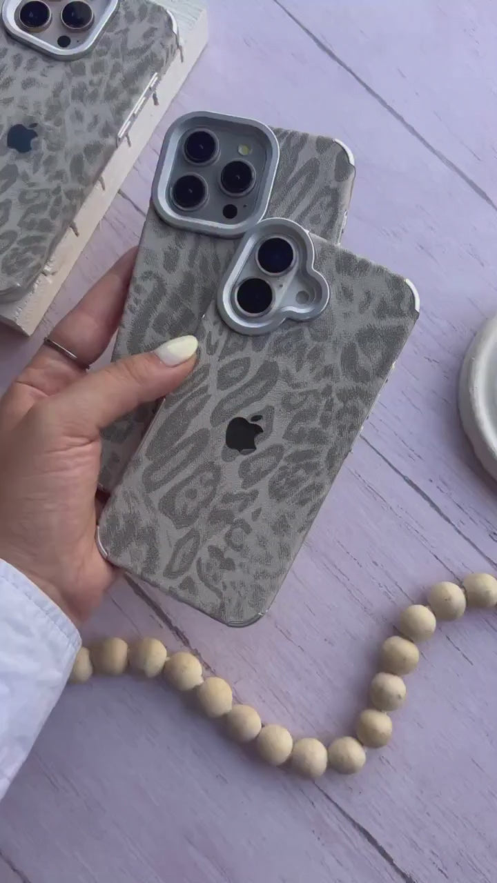 New Luxe Leapords Leather Feel Case