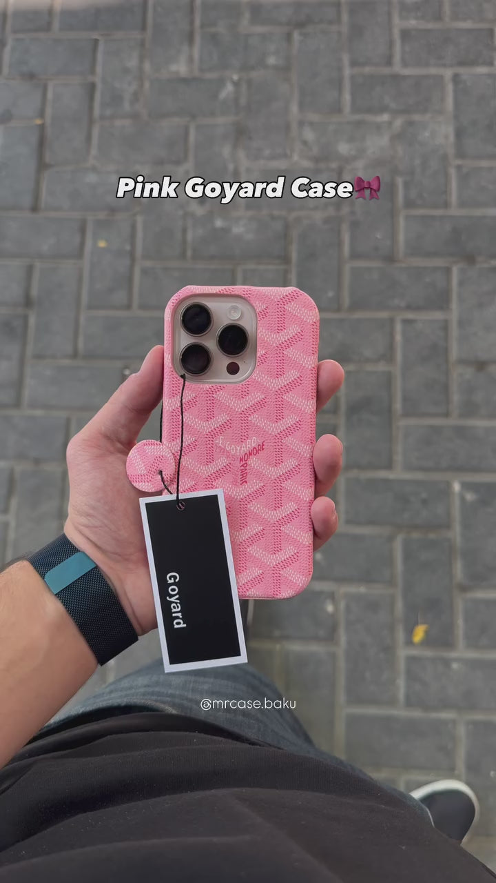 Goyard Leather-Feel Fabric Case