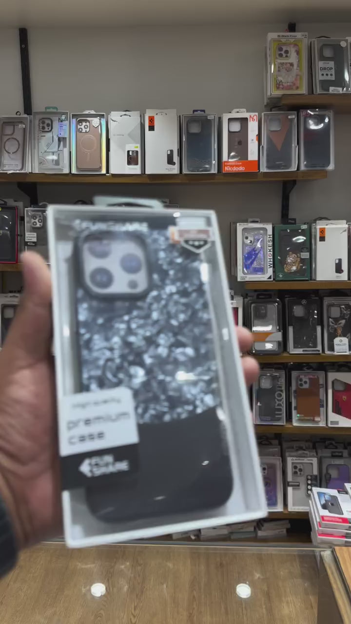 New Carbon Marble Slick Slim Gloss Case