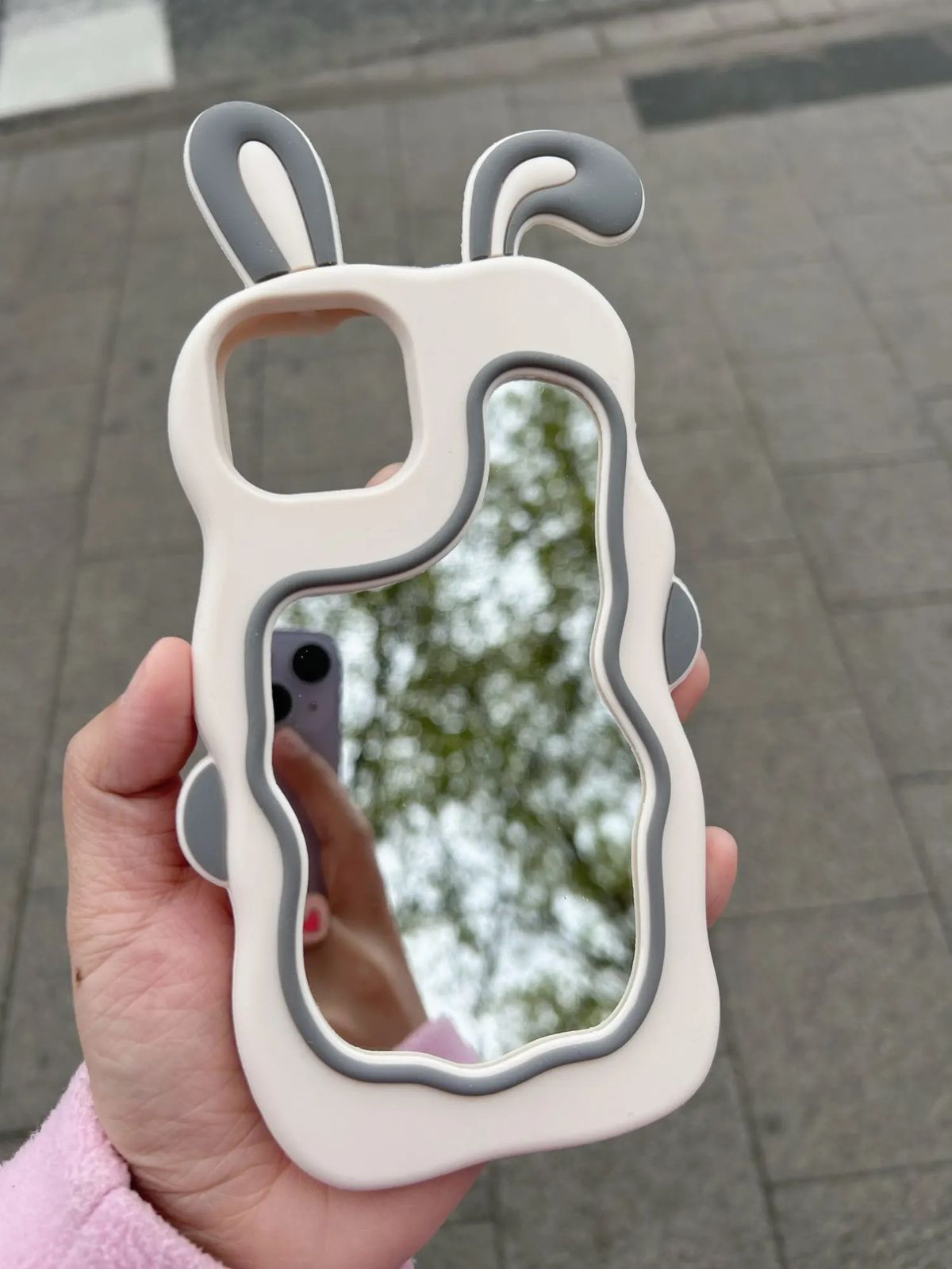 Rabbit Mirror Case