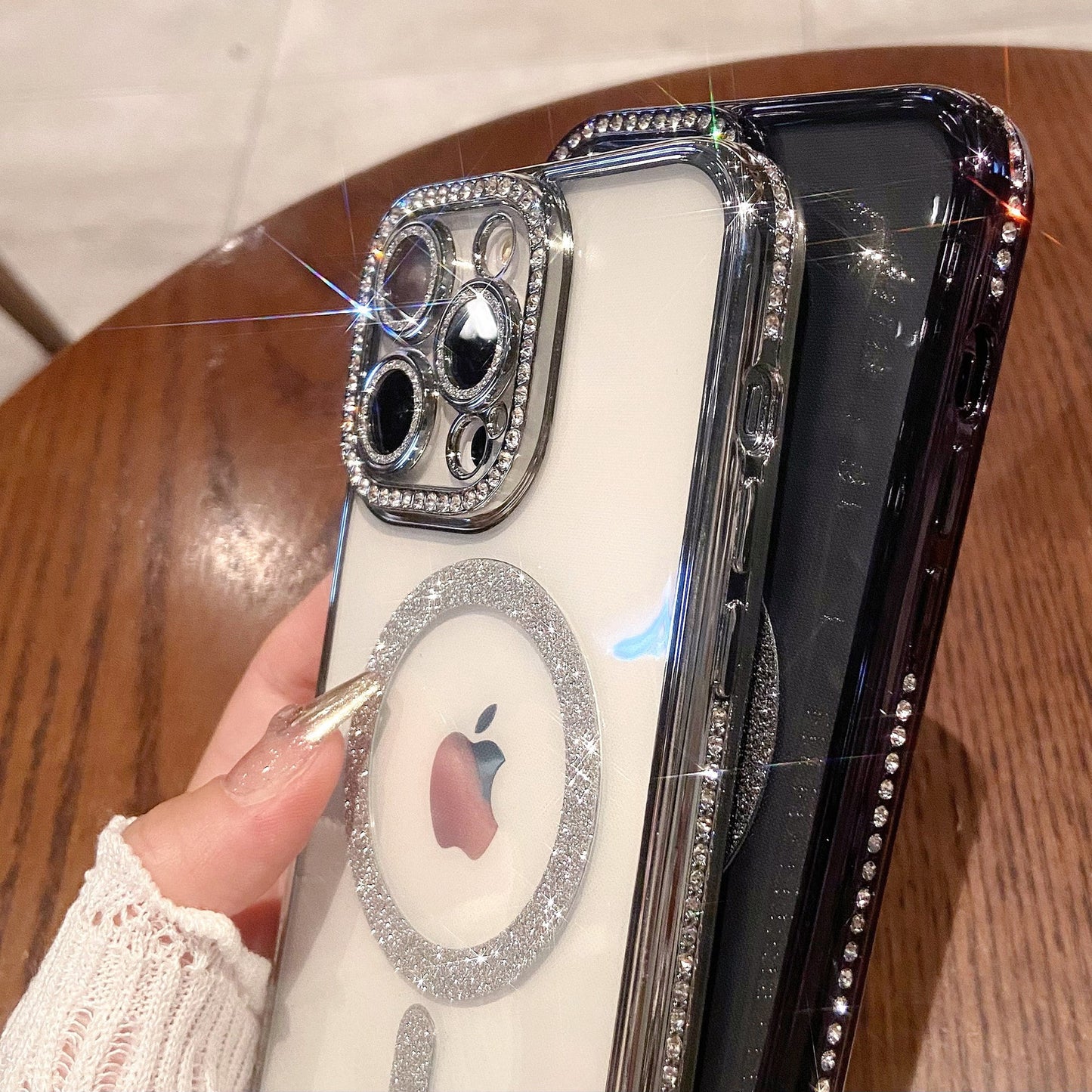 New Diamound Blingy Magsafe clear Case🤍💍