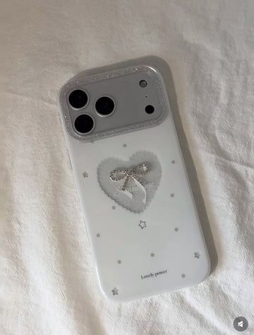 Heart Bow Semi-Transparent Case